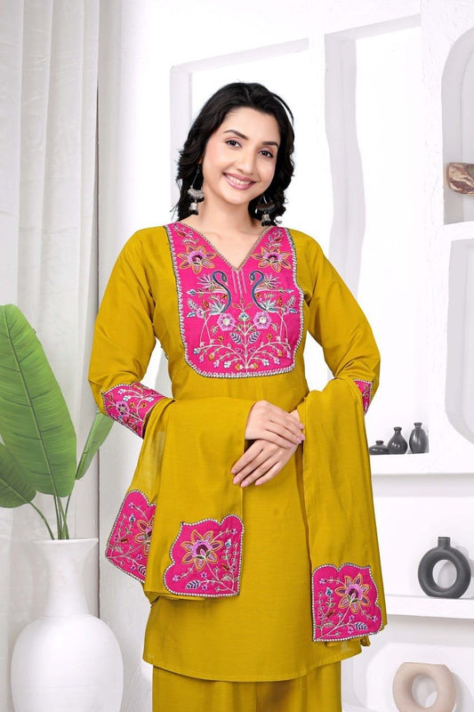 SUMAN- KURTI WITH PANT & DUPATTA
