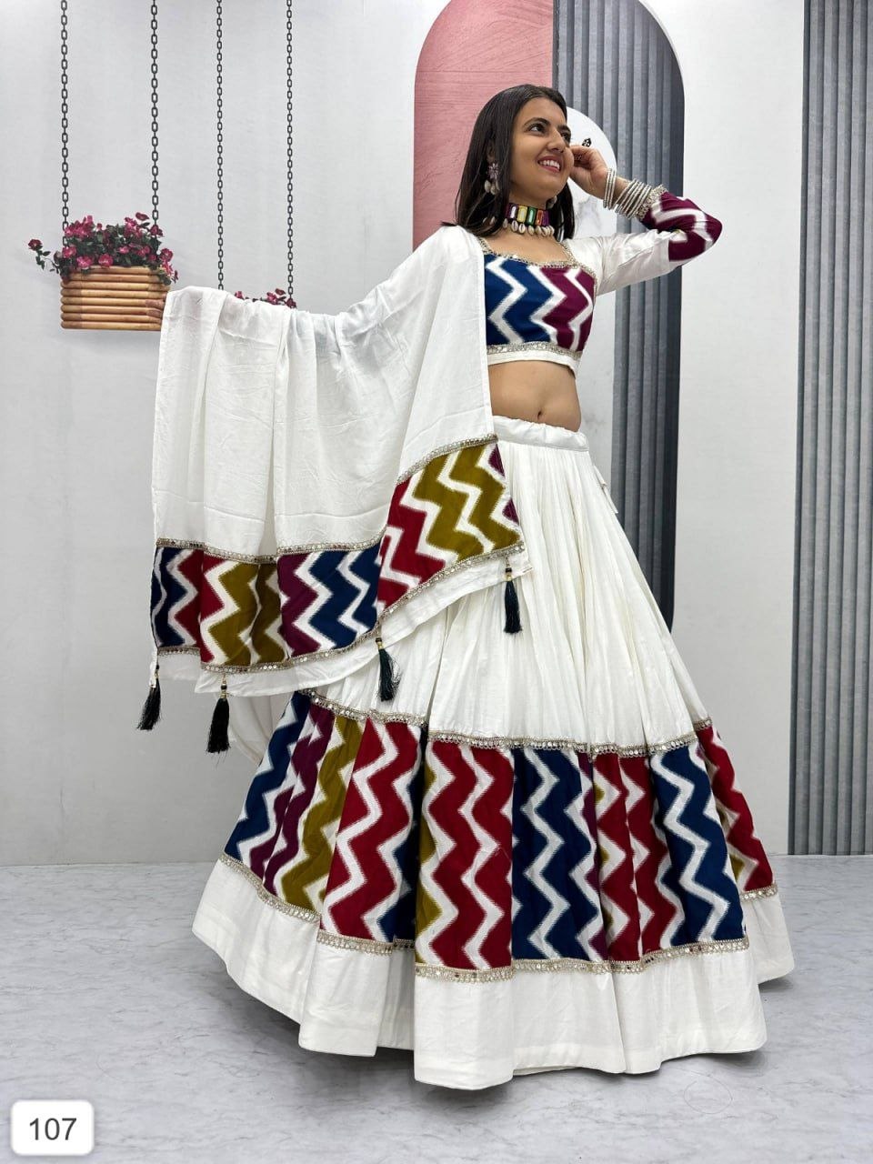 NF-274-Navratri Special Pure Cotton Lehenga Choli