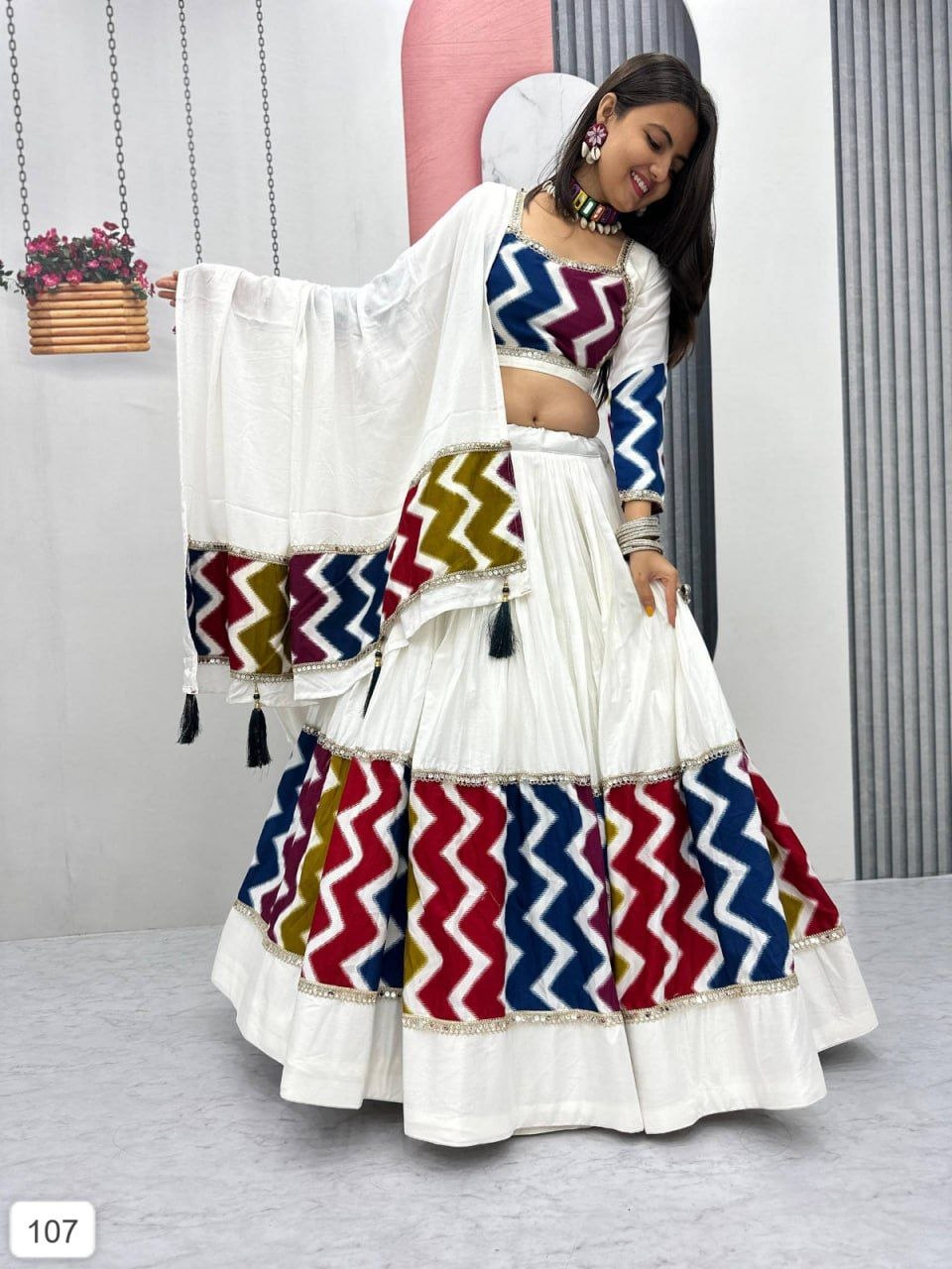 NF-274-Navratri Special Pure Cotton Lehenga Choli
