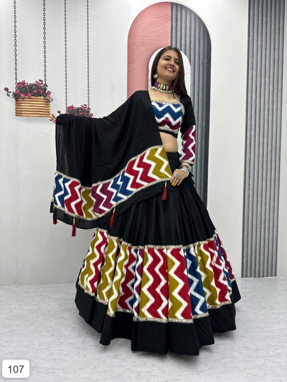NF-274-Navratri Special Pure Cotton Lehenga Choli