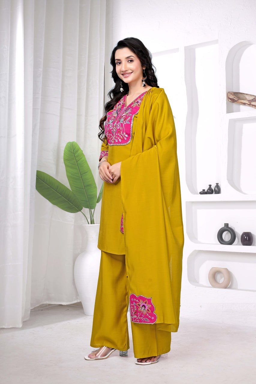 SUMAN- KURTI  WITH PANT & DUPATTA