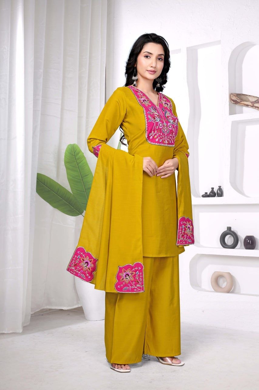 SUMAN- KURTI  WITH PANT & DUPATTA