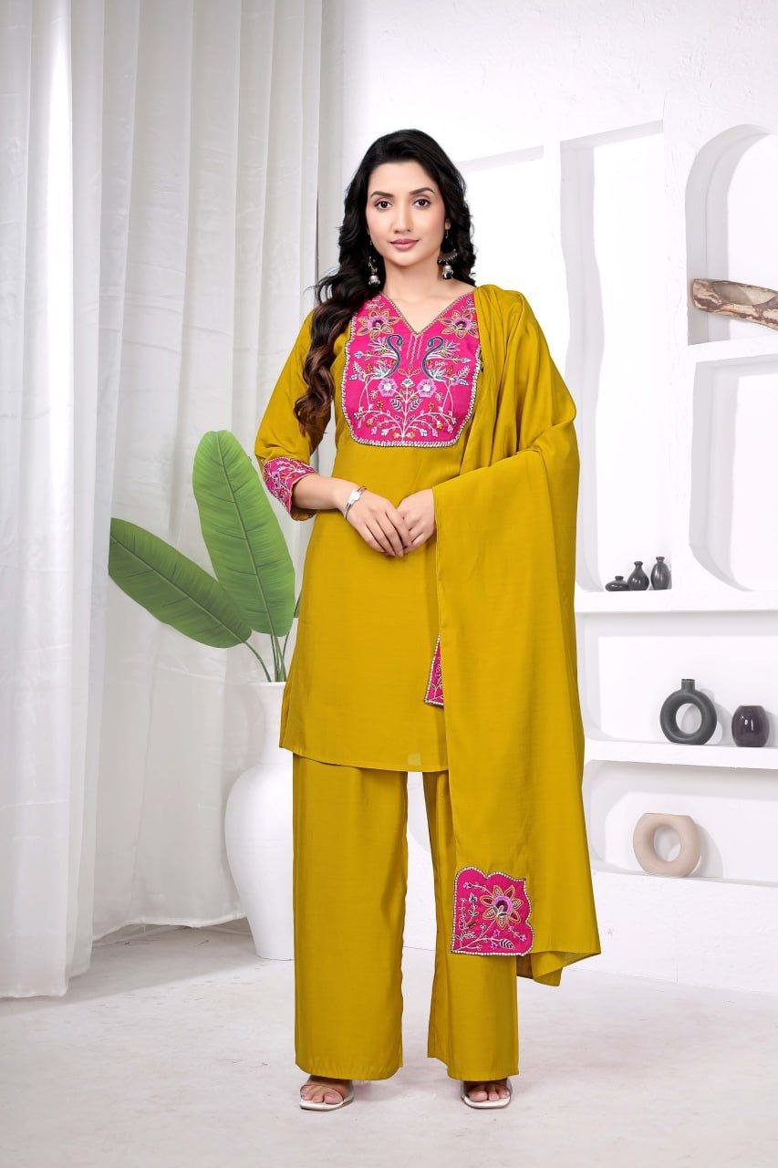 SUMAN- KURTI  WITH PANT & DUPATTA
