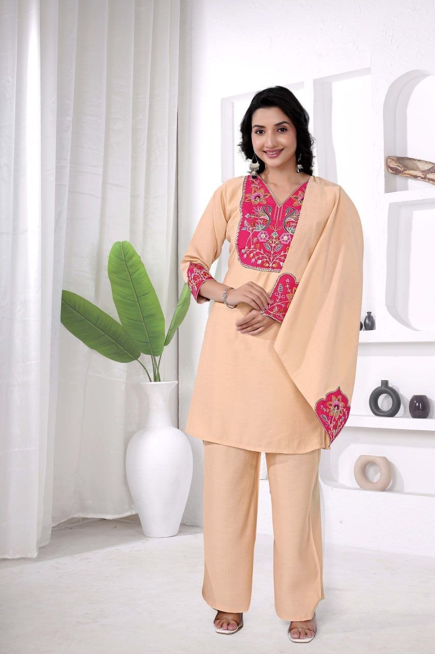 SUMAN- KURTI  WITH PANT & DUPATTA