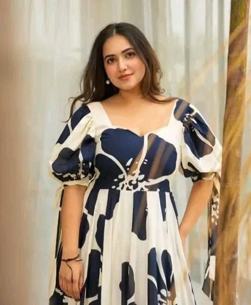ANIKA-Viscose Rayon fabric with Printed and stylish 2 Layer Pattern