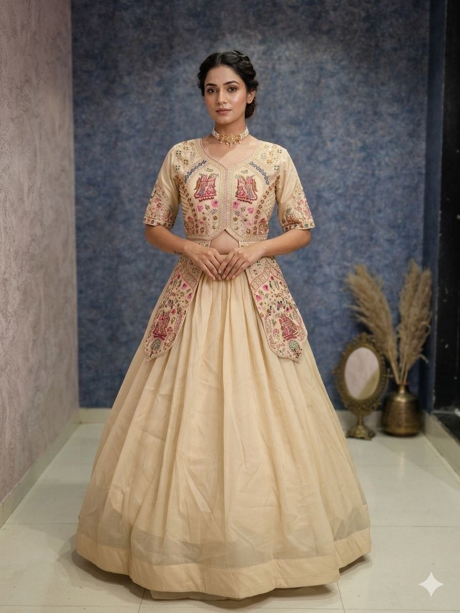 KAN GIPI (કાન ગોપી)-Launching Festival Special Crop Top with Shrug