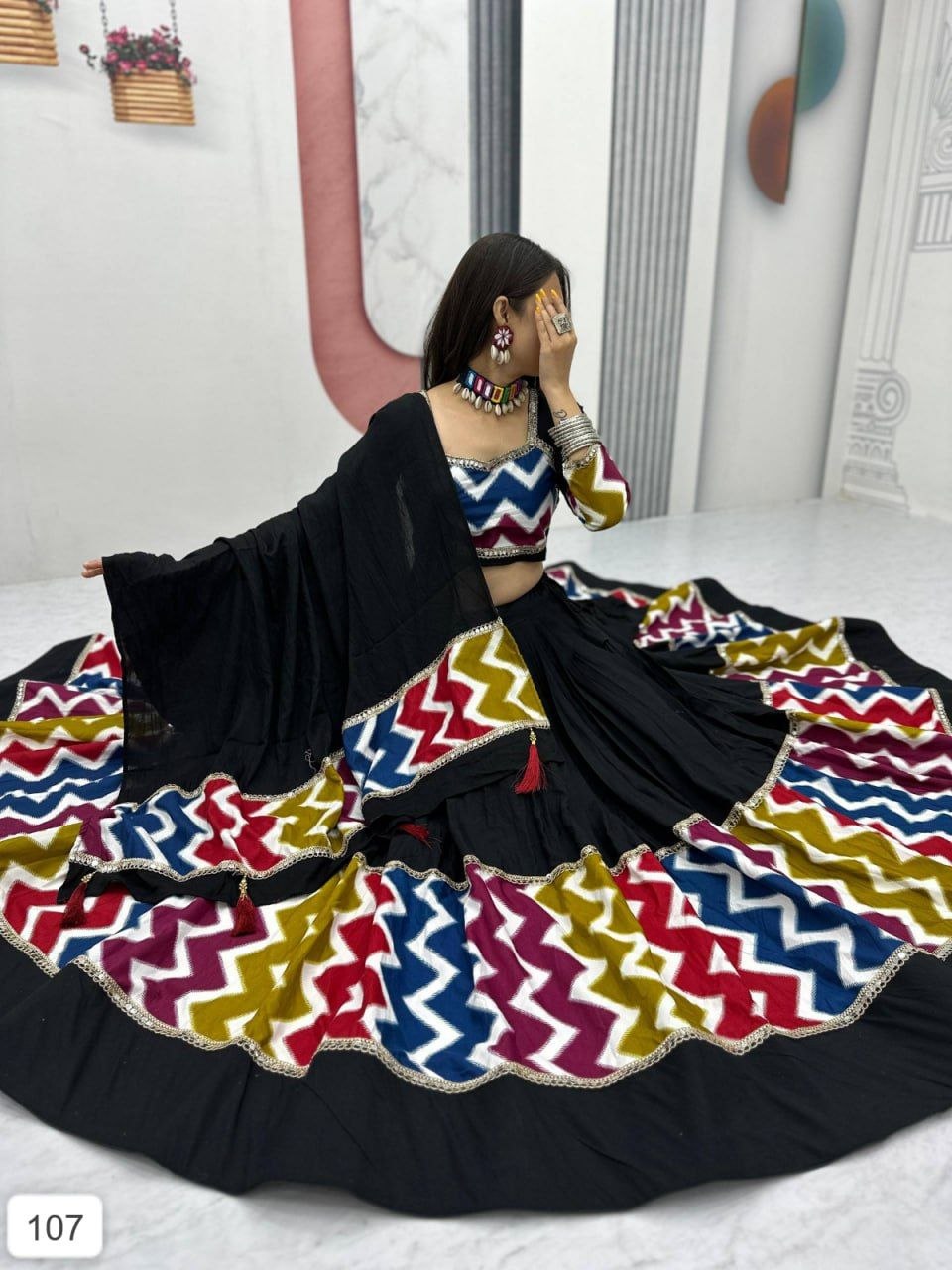 NF-274-Navratri Special Pure Cotton Lehenga Choli