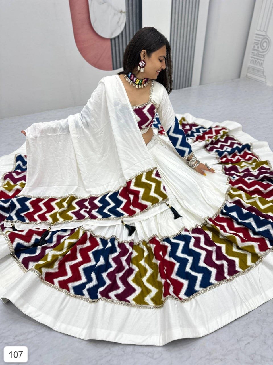 NF-274-Navratri Special Pure Cotton Lehenga Choli